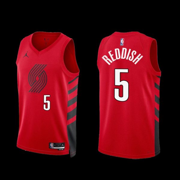 Portland Trail Blazers Cam Reddish 2022-23 Red Statement Edition Jersey Portland Trail Blazers Cam Reddish 2022-23 Red Statement Edition Jersey