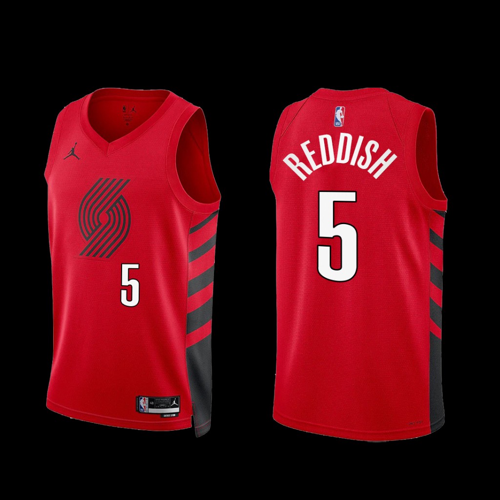 Portland Trail Blazers Cam Reddish 2022-23 Red Statement Edition Jersey Portland Trail Blazers Cam Reddish 2022-23 Red Statement Edition Jersey