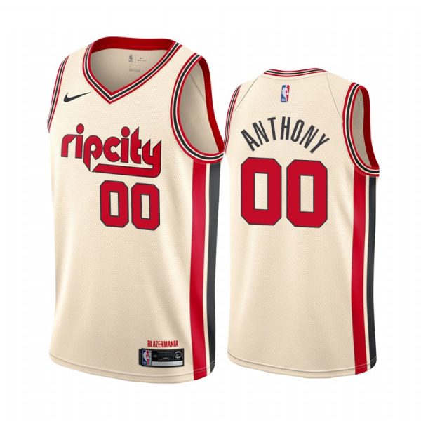 Portland Trail Blazers Carmelo Anthony 2020 Cream City Jersey Portland Trail Blazers Carmelo Anthony 2020 Cream City Jersey