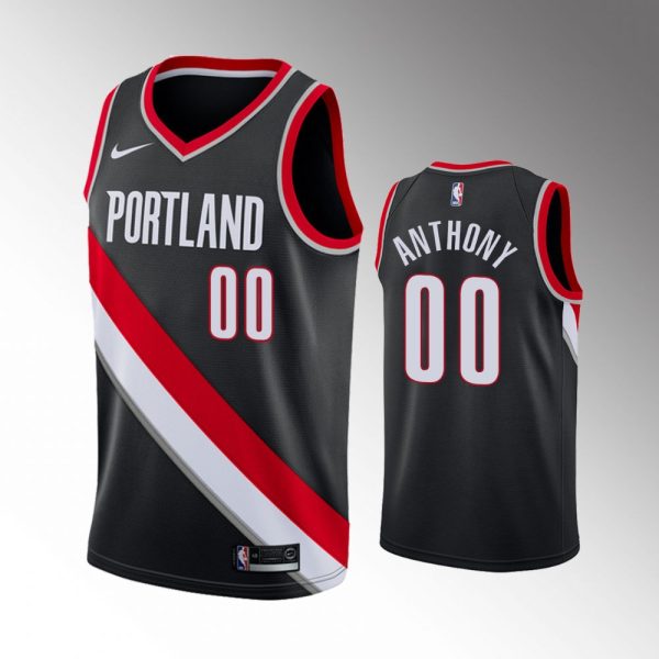 Portland Trail Blazers Carmelo Anthony Black Icon Jersey Portland Trail Blazers Carmelo Anthony Black Icon Jersey