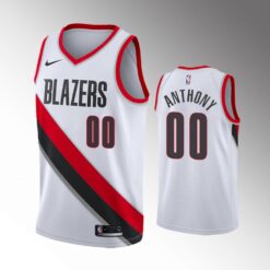 Portland Trail Blazers Carmelo Anthony White Association Jersey