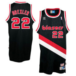 Portland Trail Blazers Clyde Drexler Black Throwback Jersey
