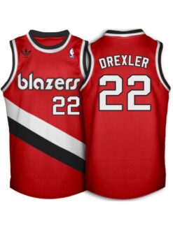 Portland Trail Blazers Clyde Drexler Red Throwback Jersey
