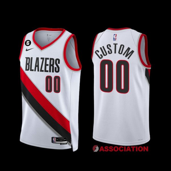 Portland Trail Blazers Custom 2022-23 Association Edition Jersey White Portland Trail Blazers Custom 2022-23 Association Edition Jersey White