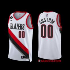 Portland Trail Blazers Custom 2022-23 Association Edition Jersey White