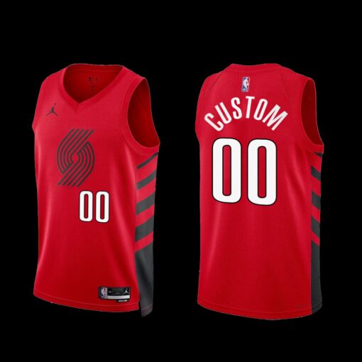 Portland Trail Blazers Custom 2022-23 Statement Edition Jersey Red
