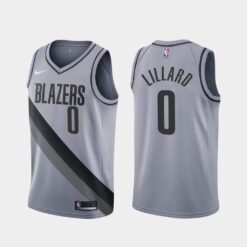 Portland Trail Blazers Damian Lillard 2021 Earned Gray