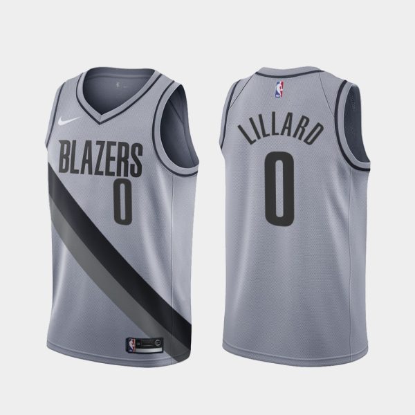 Portland Trail Blazers Damian Lillard 2021 Earned Gray Portland Trail Blazers Damian Lillard 2021 Earned Gray