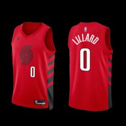 Portland Trail Blazers Damian Lillard 2022-23 Statement Edition Jersey Red