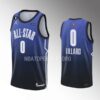 Portland Trail Blazers Damian Lillard Black Golden Jersey
