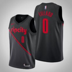 Portland Trail Blazers Damian Lillard Black City Edition Jersey