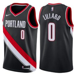 Portland Trail Blazers Damian Lillard Black Icon Jersey