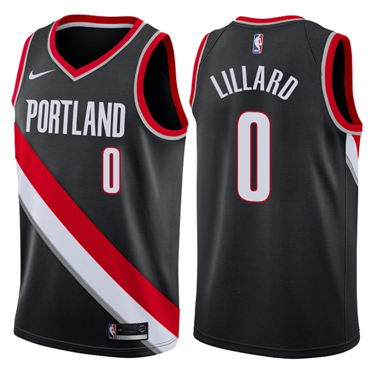 Portland Trail Blazers Damian Lillard Black Icon Jersey Portland Trail Blazers Damian Lillard Black Icon Jersey