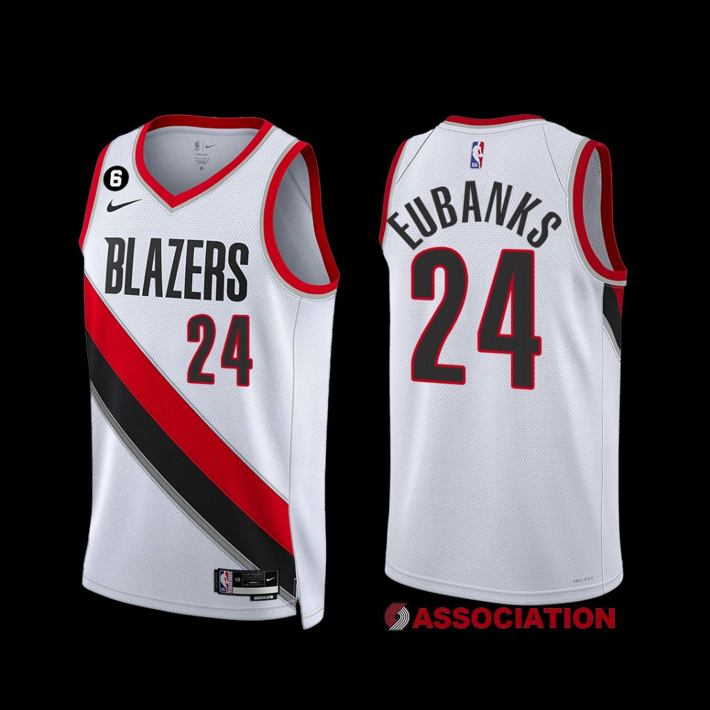 Portland Trail Blazers Drew Eubanks 2022-23 Association Edition Jersey White Portland Trail Blazers Drew Eubanks 2022-23 Association Edition Jersey White