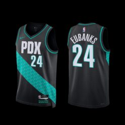 Portland Trail Blazers Drew Eubanks 2022-23 City Edition Jersey Black