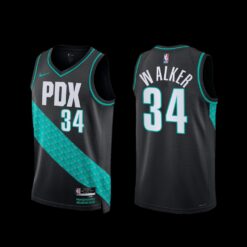 Portland Trail Blazers Jabari Walker 2022-23 City Edition Jersey Black
