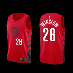 Portland Trail Blazers Justise Winslow 2022-23 Statement Edition Jersey Red