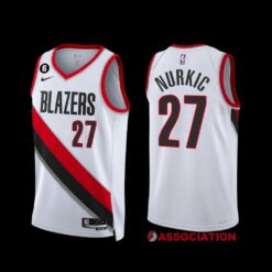 Portland Trail Blazers Jusuf Nurkic 2022-23 Association Edition Jersey White