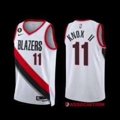 Portland Trail Blazers Kevin Knox II 2022-23 White Association Edition Jersey