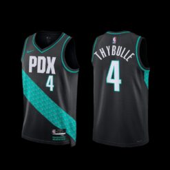 Portland Trail Blazers Matisse Thybulle 2022-23 Black City Edition Jersey