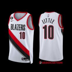 Portland Trail Blazers Nassir Little 2022-23 Association Edition Jersey White