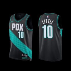 Portland Trail Blazers Nassir Little 2022-23 City Edition Jersey Black