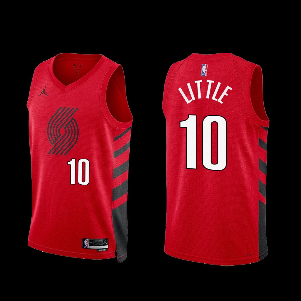 Portland Trail Blazers Nassir Little 2022-23 Statement Edition Jersey Red Portland Trail Blazers Nassir Little 2022-23 Statement Edition Jersey Red
