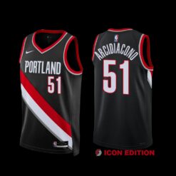 Portland Trail Blazers Ryan Arcidiacono 2022-23 Icon Edition Jersey Black
