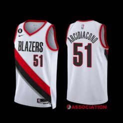 Portland Trail Blazers Ryan Arcidiacono 2022-23 White Association Edition Jersey