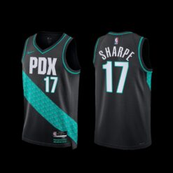 Portland Trail Blazers Shaedon Sharpe 2022-23 City Edition Jersey Black