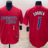 Puerto Rico Carlos Correa Red Red 2023 World Baseball Classic Jersey