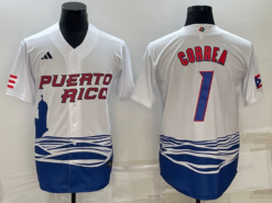 Puerto Rico Carlos Correa White 2023 World Baseball Classic Jersey