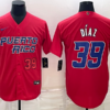 Puerto Rico Edwin Diaz White Red 2023 World Baseball Classic Jersey