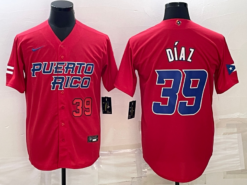 Puerto Rico Edwin Diaz Red Red 2023 World Baseball Classic Jersey