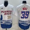 Puerto Rico Edwin Diaz White Red 2023 World Baseball Classic Jersey