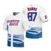 Puerto Rico Hector Santiago White 2023 World Baseball Classic Jersey