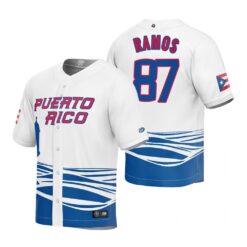 Puerto Rico Henry Ramos White 2023 World Baseball Classic Jersey