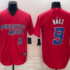 Puerto Rico Javier Baez Red Gold 2023 World Baseball Classic Jersey