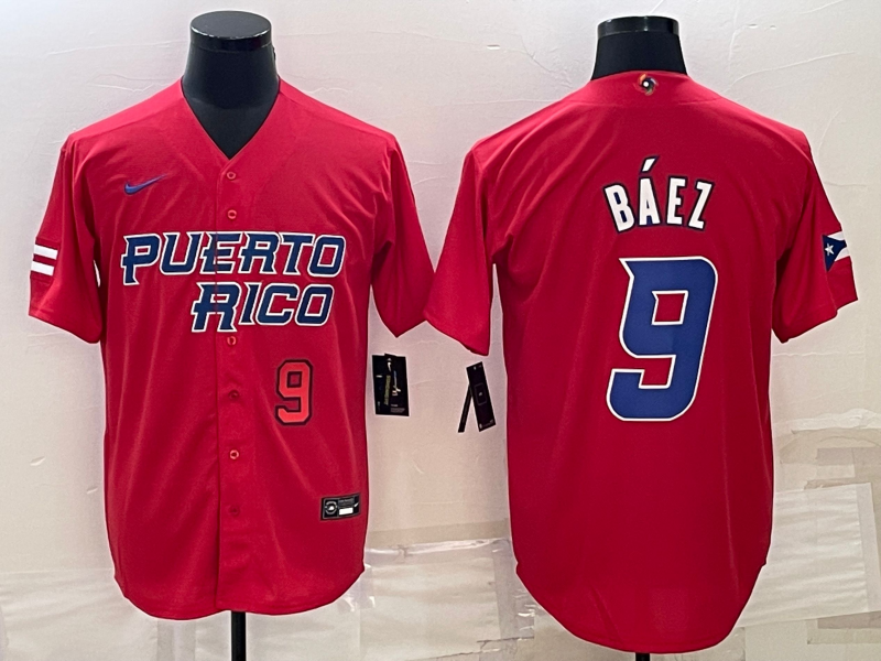 Puerto Rico Javier Baez Red Red 2023 World Baseball Classic Jersey Puerto Rico Javier Baez Red Red 2023 World Baseball Classic Jersey