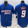 Puerto Rico Javier Baez Red Gold 2023 World Baseball Classic Jersey