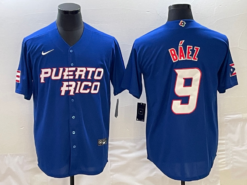 Puerto Rico Javier Baez Royal 2023 World Baseball Classic Jersey