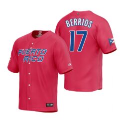 Puerto Rico Jose Berrios Red 2023 World Baseball Classic Jersey