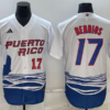 Puerto Rico Jose Miranda White 2023 World Baseball Classic Jersey