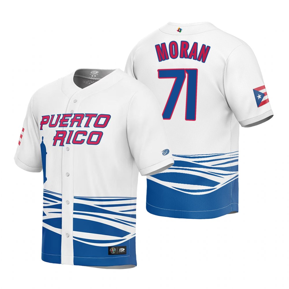 Puerto Rico Jovani Moran White 2023 World Baseball Classic Jersey Puerto Rico Jovani Moran White 2023 World Baseball Classic Jersey