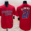 Puerto Rico Roberto Clemente White Gold 2023 World Baseball Classic Jersey