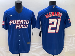 Puerto Rico Roberto Clemente Royal 2023 World Baseball Classic Jersey