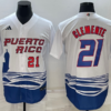 Puerto Rico Red 2023 World Baseball Classic Jersey with Big Logo
