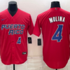 Puerto Rico Yadier Molina Red Red Replica 2023 World Baseball Classic Jersey