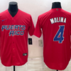 Puerto Rico Yadier Molina White Blue Replica 2023 World Baseball Classic Jersey