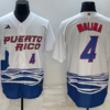 Puerto Rico Yadier Molina White Gold Replica 2023 World Baseball Classic Jersey
